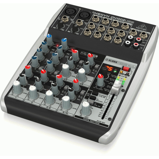 The Behringer XENYX QX1002USB Mixer