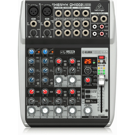 The Behringer XENYX QX1002USB Mixer