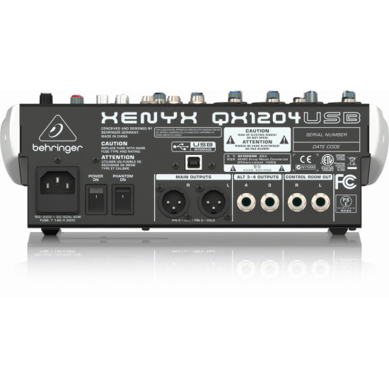 The Behringer XENYX QX1204USB Mixer