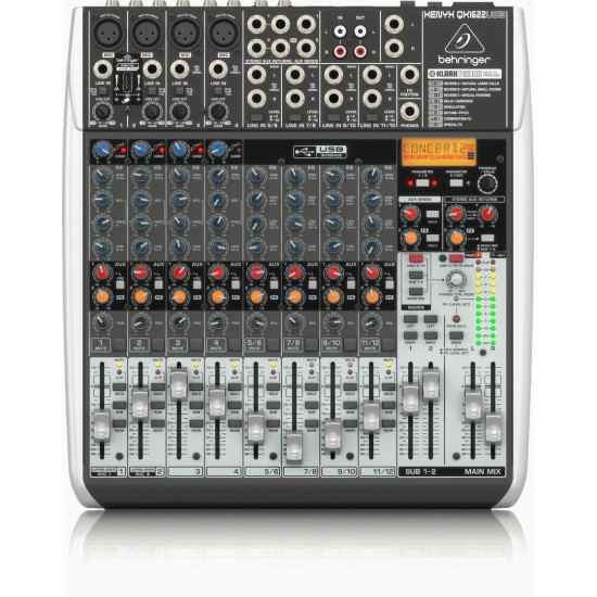 The Behringer XENYX QX1622USB Mixer
