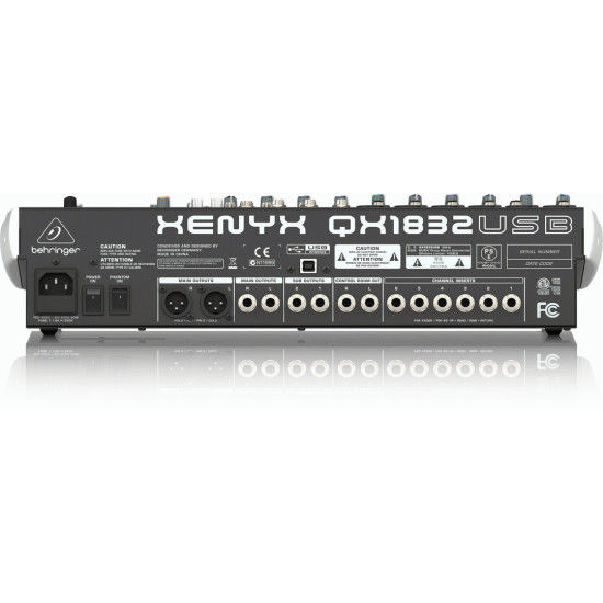 The Behringer XENYX QX1832USB Mixer