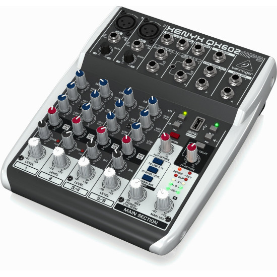 The Behringer XENYX QX602MP3 Mixer