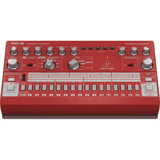 The Behringer RD6 RD Analog Drum Machine