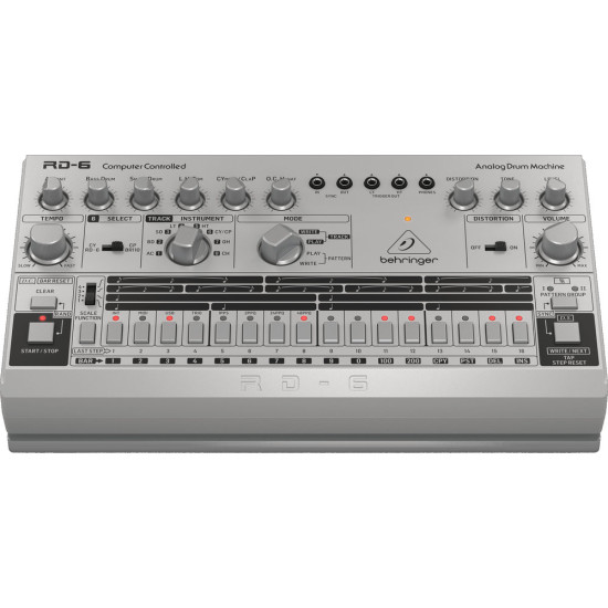 The Behringer RD6 SR Analog Drum Machine
