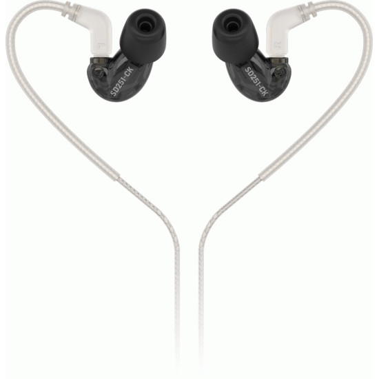 The Behringer SD251CK Black In-Ear Monitors