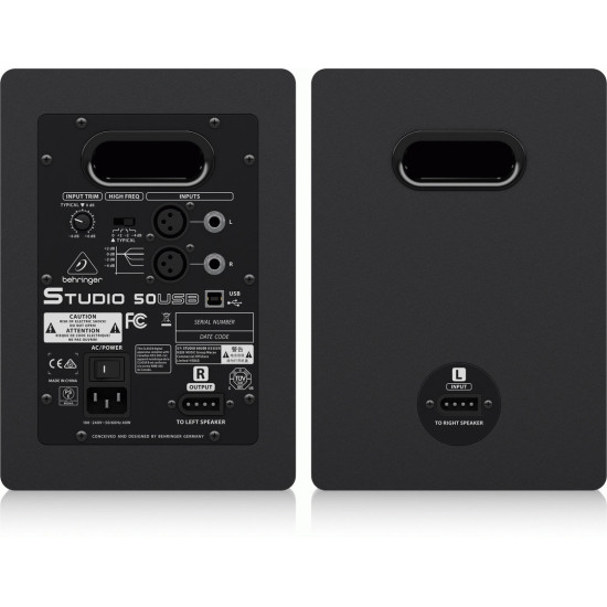 The Behringer Studio 50USB Studio Monitors Pair