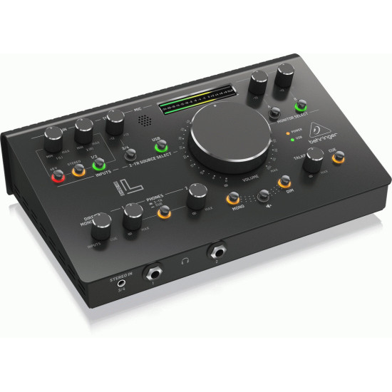 The Behringer STUDIOL High-End Studio Control and Communication Center with Midas Preamps, 192 kHz 2x2 USB Audio Interface and VCA Stereo Tracking