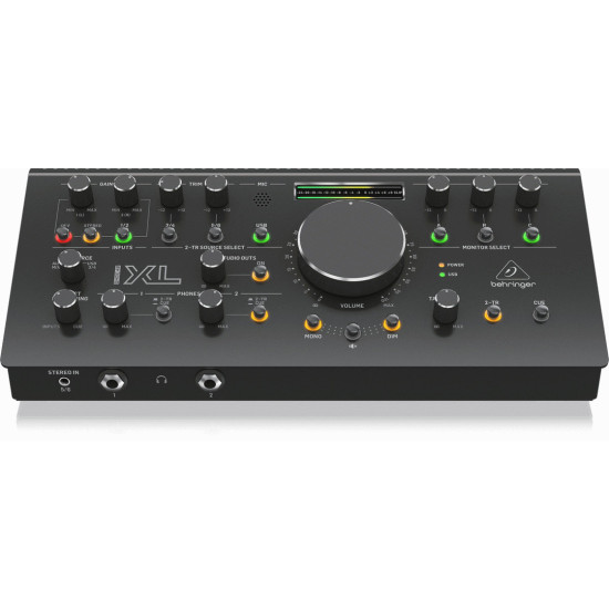 The Behringer STUDIOXL High-End Studio Control and Communication Center with Midas Preamps, 192 kHz 2x4 USB Audio Interface and VCA Stereo Tracking