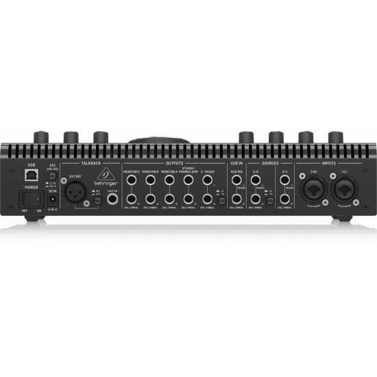 The Behringer STUDIOXL High-End Studio Control and Communication Center with Midas Preamps, 192 kHz 2x4 USB Audio Interface and VCA Stereo Tracking