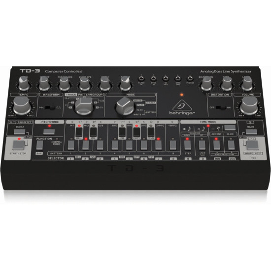 The Behringer TD3 BK Analog Bass Line Synth