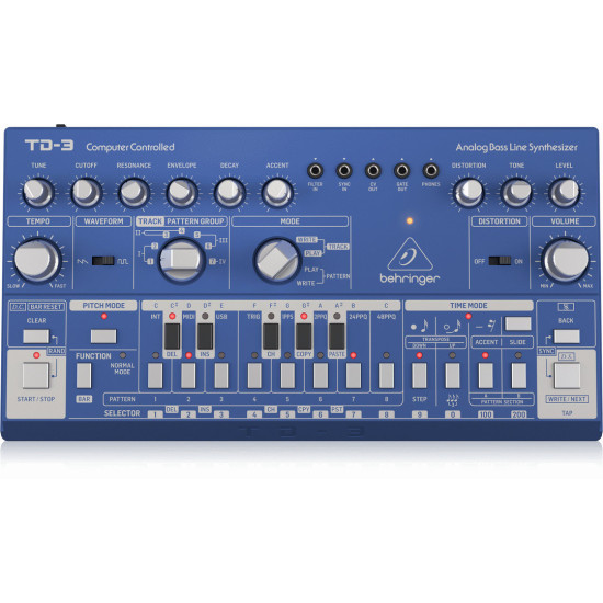 The Behringer TD3 BU Analog Bass Line Synth