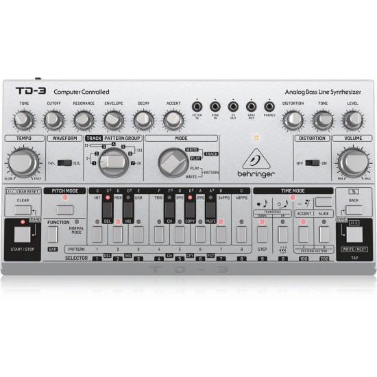 The Behringer TD3 SR Analog Bass Line Synth