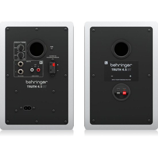 Behringer TRUTH 4.5 BT White Studio Monitors (Pair)