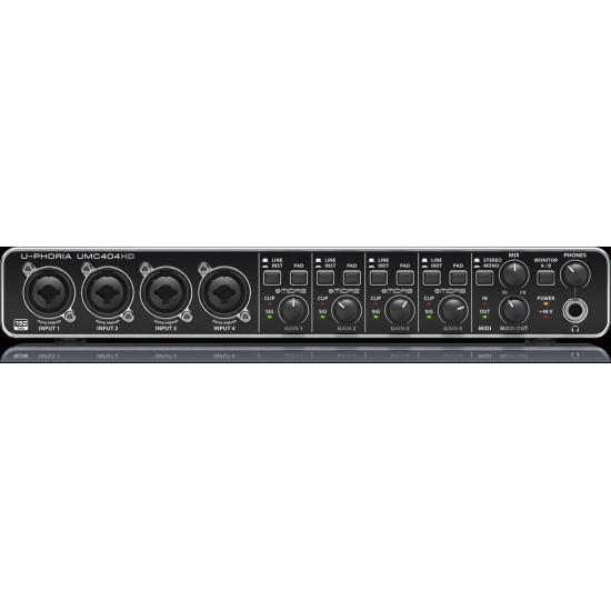 The Behringer U-phoria Umc404hd Interface The Behringer U-phoria Umc404hd Interface