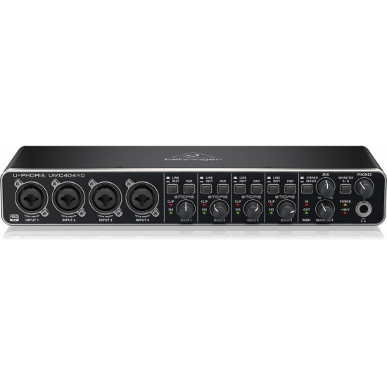The Behringer U-phoria Umc404hd Interface The Behringer U-phoria Umc404hd Interface