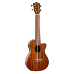 1880 UKULELE CO. 300 Series Concert electric acoustic cutaway ukulele.