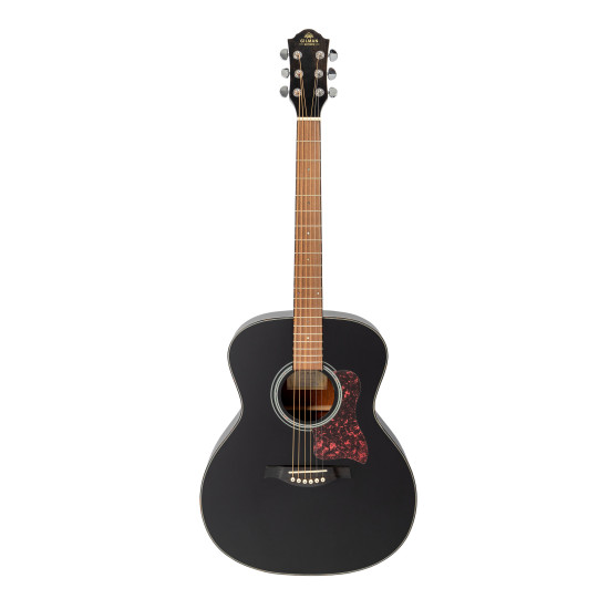 GILMAN GA12BK Grand Auditorium guitar. Black gloss.