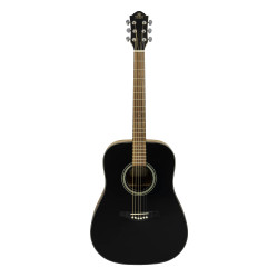 GILMAN GD10BT Dreadnought Acoustic Guitar. Black gloss top.