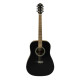 GILMAN GD10BT Dreadnought Acoustic Guitar. Black gloss top.
