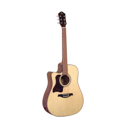 GILMAN GD10CELH Dreadnought Guitar electric/acoustic with Venetian cutaway - Left Hand