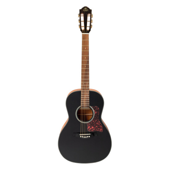 GILMAN GPA10BK 00 Parlour guitar. Black gloss top.