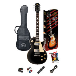 SX GTSE3SKB Electric Guitar & Amplifier Package - 4/4 size