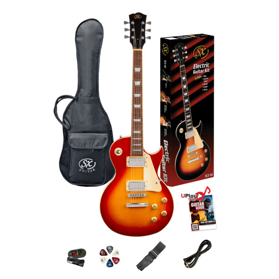 SX GTSE3SKCS Electric Guitar & Amplifier Package - 4/4 size
