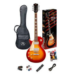SX GTSE3SKLHCS Electric Guitar & Amplifier Package - 4/4 size Left Hand