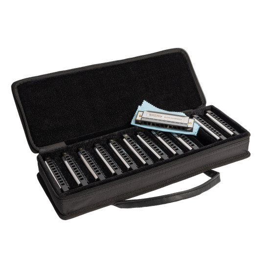 Bryden M70SET Set of 12 M70 diatonic “Blues” harmonicas.