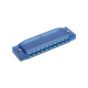 Bryden M80CBL Transparent harmonica. Blue.