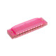 Bryden M80CPK Transparent harmonica. Pink.