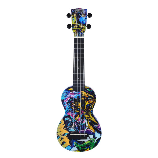 Mahalo MA1GR Graffiti Ukulele - Soprano