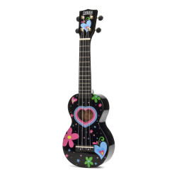 Mahalo MA1HEbk Heart Ukulele - Soprano