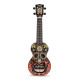 Mahalo MA1SKbk Skull Ukulele - Soprano