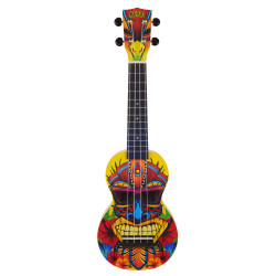 Mahalo MA1TK Tiki Ukulele - Soprano