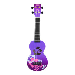 Mahalo MD1HBppb Hibiscus Ukulele - Soprano