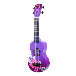 Mahalo MD1HBppb Hibiscus Ukulele - Soprano