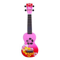 Mahalo MD1HBrdb Hibiscus Ukulele - Soprano