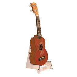 Mahalo MSS1 ENGRAVED WOODEN UKULELE STAND Accessories - Ukulele