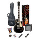 SX PKSE3SKB Electric Guitar & Amplifier Package - 4/4 size