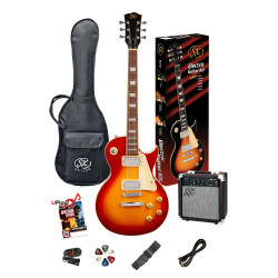 SX PKSE3SKCS Electric Guitar & Amplifier Package - 4/4 size
