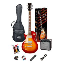 SX PKSE3SKLHCS Electric Guitar & Amplifier Package - 4/4 size
