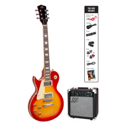 SX PKSE3SKLHCS Electric Guitar & Amplifier Package - 4/4 size