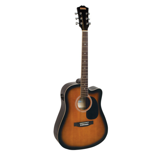 Redding RED50CETS Dreadnought electric/acoustic with Venetian cutaway.