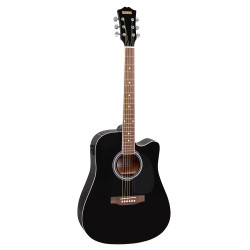 Redding RED50CEBK Dreadnought electric/acoustic with Venetian cutaway.