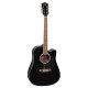Redding RED50CEBK Dreadnought electric/acoustic with Venetian cutaway.