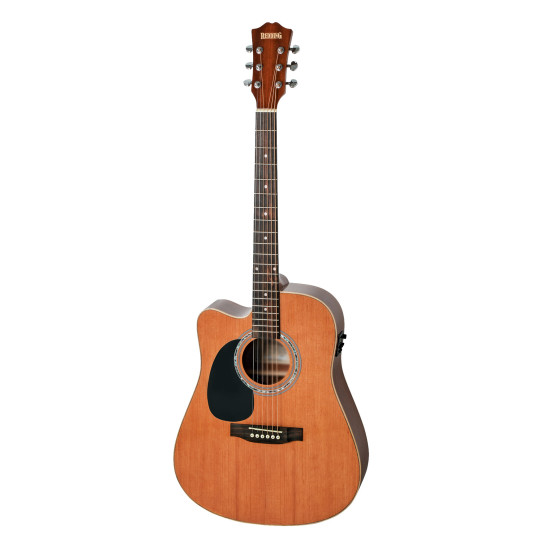 Redding RED72CELH Left Hand Dreadnought electric/acoustic with Venetian cutaway.