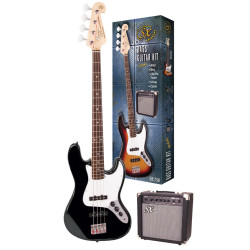 SX SB1SKB Bass Guitar & Amplifier Package