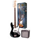 SX SB1SKB Bass Guitar & Amplifier Package