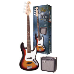 SX SB1SKTS Bass Guitar & Amplifier Package